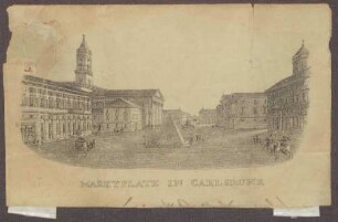 Marktplatz in Carlsruhe
