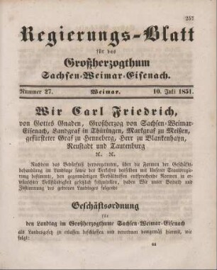 Nr. 27 : 10. Juli 1851