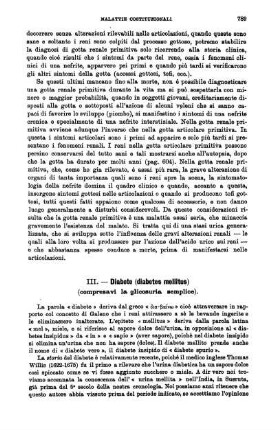 III. Diabete (diabetes mellitus)[...].