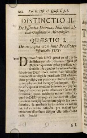 242, 100. Demonstrato Deo quoad an est, ordo ...