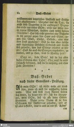 Buß-Gebet nach dieser Gewissens-Prüfung