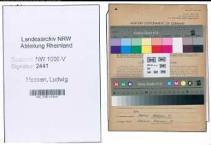Entnazifizierung Ludwig Heesen , geb. 23.03.1911 (Kaufm.Angestellter)