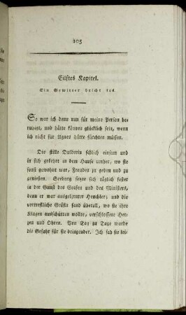 Eilftes Kapitel. Ein Gewitter bricht los. - Dreizehentes Kapitel. Deus ex machina.