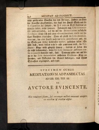848-853, Ad Lib. XXI. Tit. III. De Exceptione Rei Venditae ...