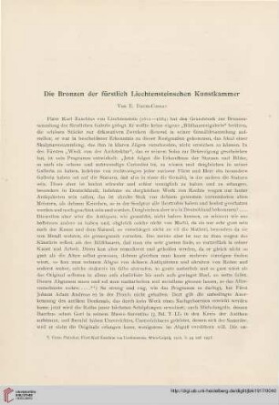 11: Die Bronzen der fürstlich Liechtensteinischen Kunstkammer