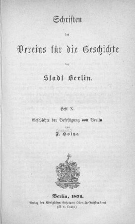 Geschichte der Befestigung von Berlin