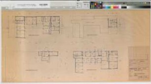 Brilon, Finanzamt (Nebengebäude Obere Mauer 44), Grundrisse, Bestandsplan