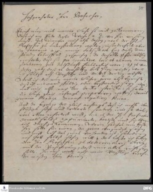 Brief von Hieronymus Freyer an August Hermann Francke.