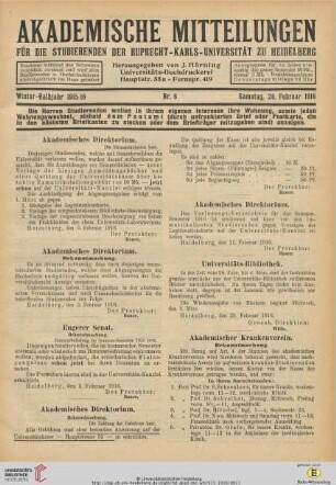 Nr. 6 (26. Februar 1916)