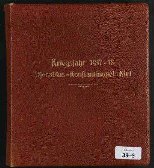Kriegsjahr 1917-18, Djerablus-Konstantinopel-Kiel