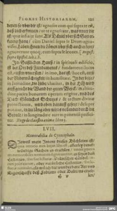 LVII. Memorabilia de Cynocephalo