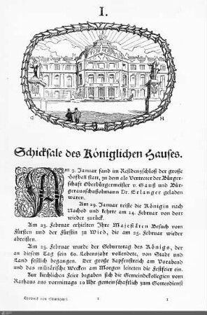 Schicksale des Königlichen Hauses.