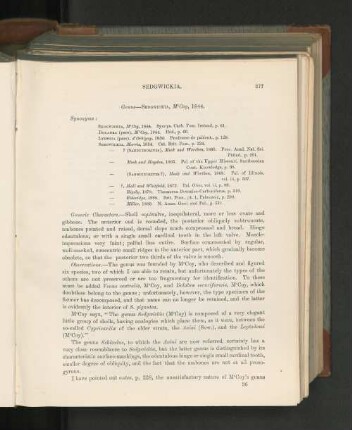 Genus-Sedgwickia,McCoy, 1844.