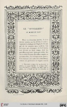 3. Pér. 15.1896: Le "Sposalizio" du Musée de Caen