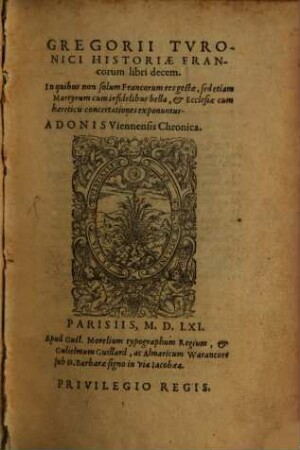 Historiae Francorum : libri X.
