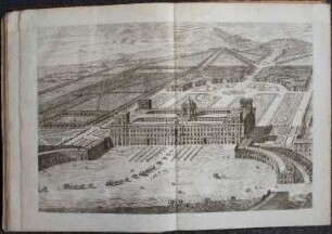 Tav. XIII. Veduta de Palazzo Reale dalla parte della gran Piazza con Giardino