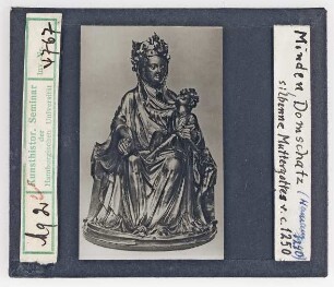 Minden, Dom: Domschatz, silberne Muttergottes, um 1250