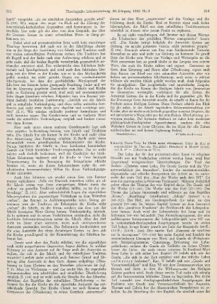 214-215 [Rezension] Emery, Pierre-Yves, Le Christ notre récompense