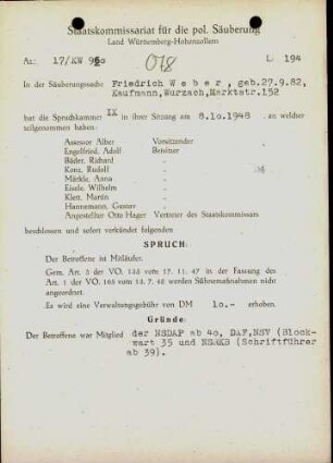 Weber, Friedrich
