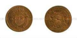 Französischer Rechenpfennig aus Dijon (lateinisch, französisch)