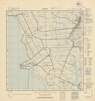1218 Deezbuell (4-cm-Karte) Meßtischblatt [alte Nr. 161]