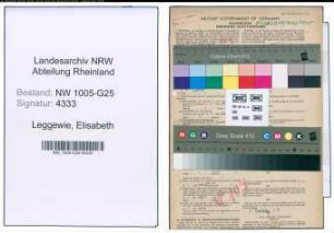 Entnazifizierung Elisabeth Leggewie , geb. 05.12.1909 (Geschaeftsinhaberin)