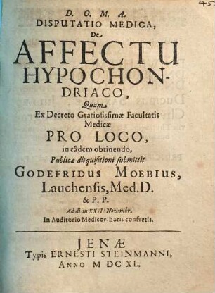 Disputatio Medica, De Affectu Hypochondriaco
