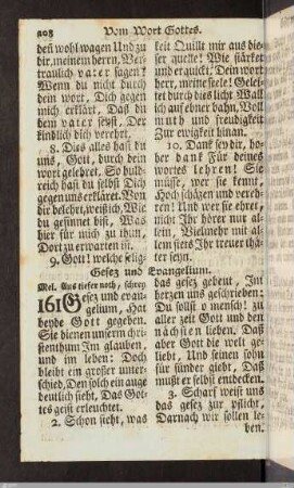 Gesez und Evangelium.
