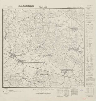 4970 (alte Nr.: 4970) Markstädt, Meßtischblatt (4cm - Karte)