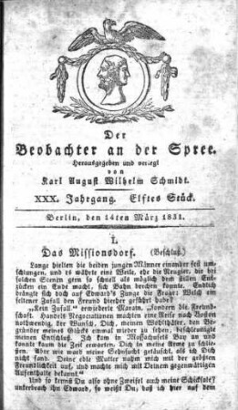 11. Stueck, 14. Maerz 1831