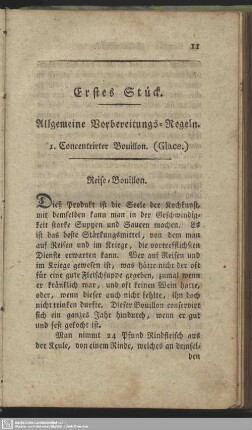 Erstes Stück. Allgemeine Vorbereitungs-Regeln