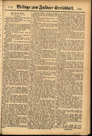 Zweite Ausgabe vom Samstag, den 29. Juli 1893.