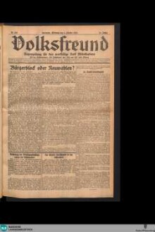 Der Volksfreund : Tageszeitung für das werktätige Volk Mittelbadens