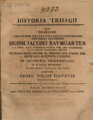 Historia Trisagii