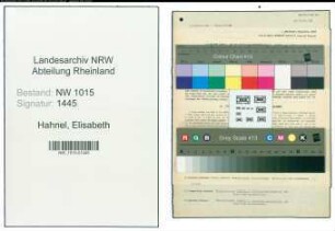 Entnazifizierung Elisabeth Hahnel , geb. 09.01.1887 (Lehrerin)