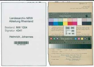 Entnazifizierung Johannes Helmrich , geb. 25.04.1913 (Techniker)