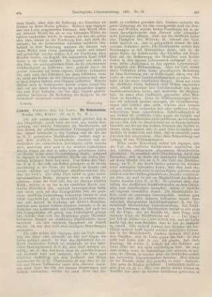 429-431 [Rezension] Lemme, Ludwig, Die Nächstenliebe