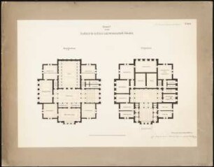 Akademie für die historische und naturwissenschaftliche Fakultät: 2 Grundrisse