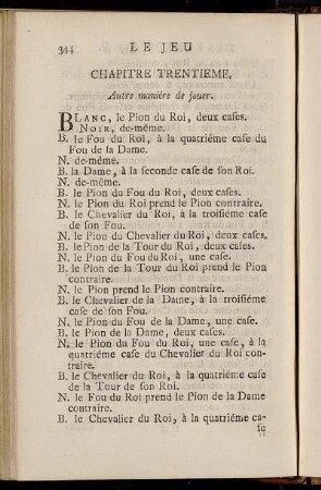 Chapitre Trentieme
