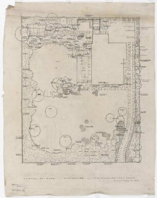 Garten Bley, Berlin-Nikolassee: Gartenplan 1:100