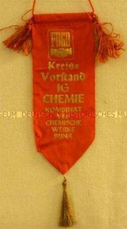 Wimpel des Kreisvorstandes der IG Chemie