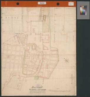 Stuttgart, Stadtplan mit königlichem Lustgarten