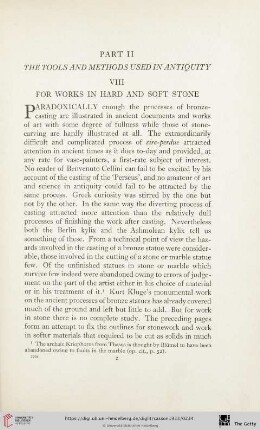 Part II: The tools and methods used in antiquity