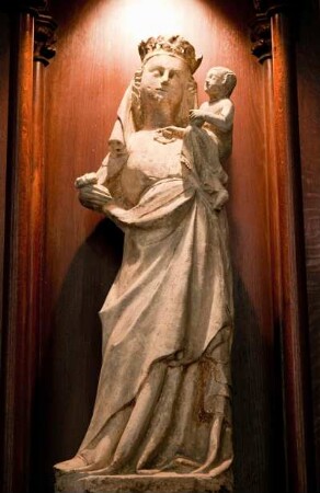 Frankreich. Lorraine. Vosges. Epinal. Eglise Saint Maurice. Madonna