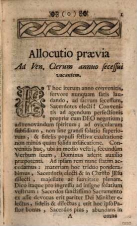 Sacerdos Numini Eucharistico Devotus : Triduo Expensus In Secessu Annuo Ven. Cleri Riedoschingae MDCCXXXIX. Et Stettenii MDCCXLIII.