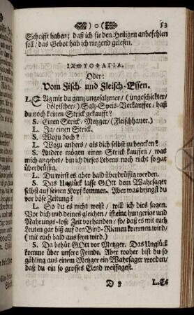 ... Oder: Vom Fisch- und Fleisch- Essen.