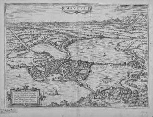 Mantua, Lombardie, Transpadane... (Planansicht von Mantua)