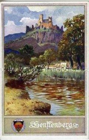 Burgruine Senftenberg, Postkarte des Deutschen Schulvereins Nr.176
