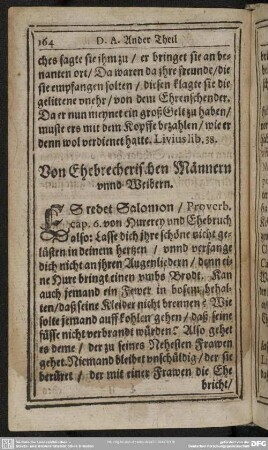 Von Ehebrecherischen Männern unnd Weibern