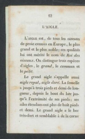 [L'aigle. - Le chat-huant.]